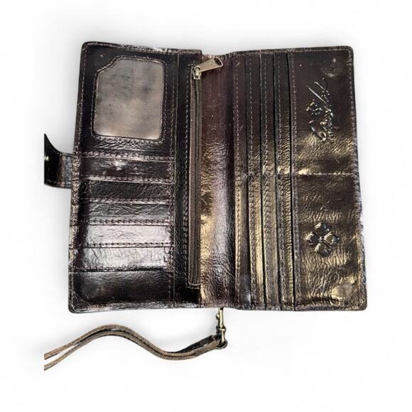 Patricia Nash London Saddle Bag and wallet in  Vintage Floral Brocade print. - Picture 6 of 11